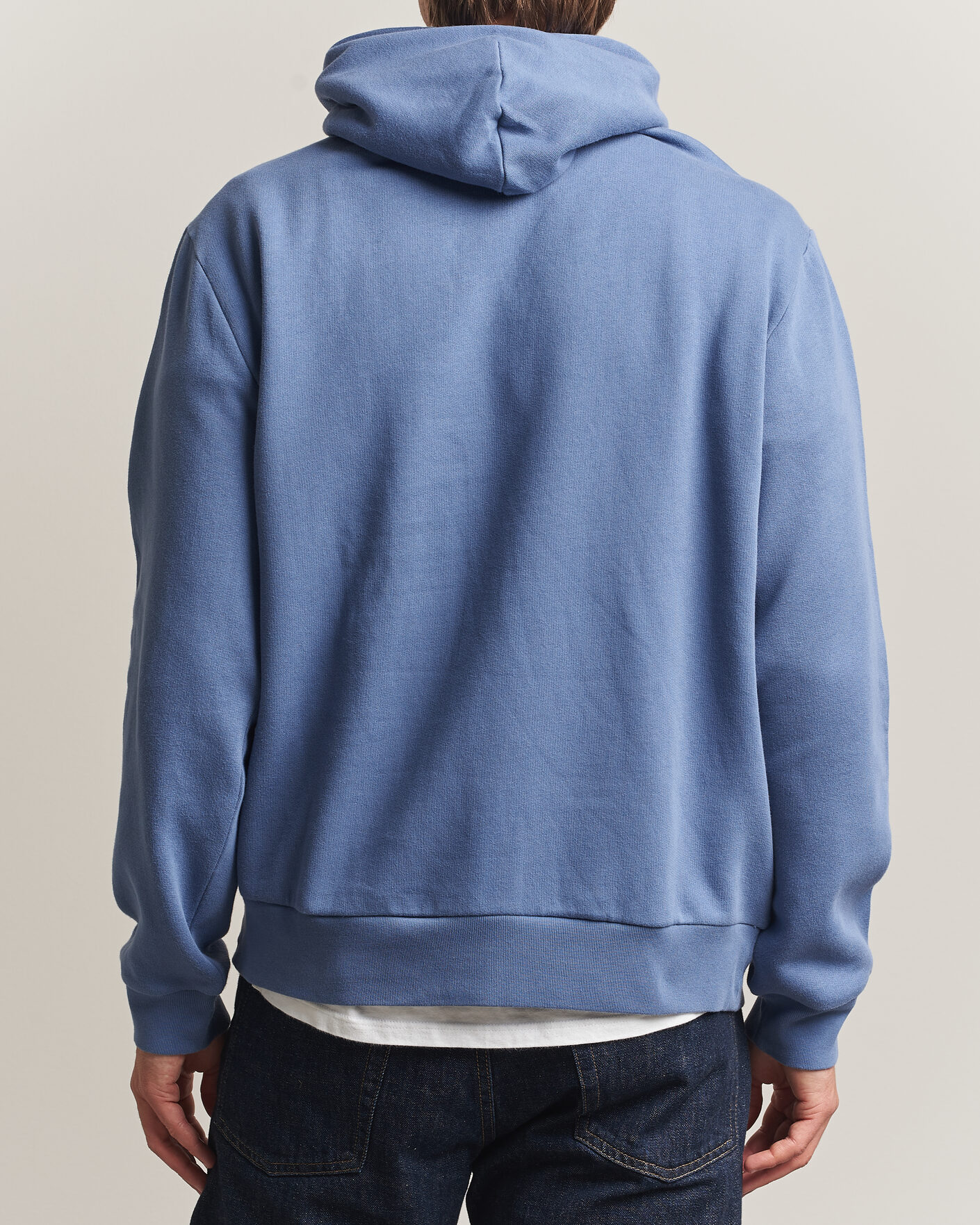Herre | Trøjer | Polo Ralph Lauren | Cotton Chest Logo Hood Carson Blue