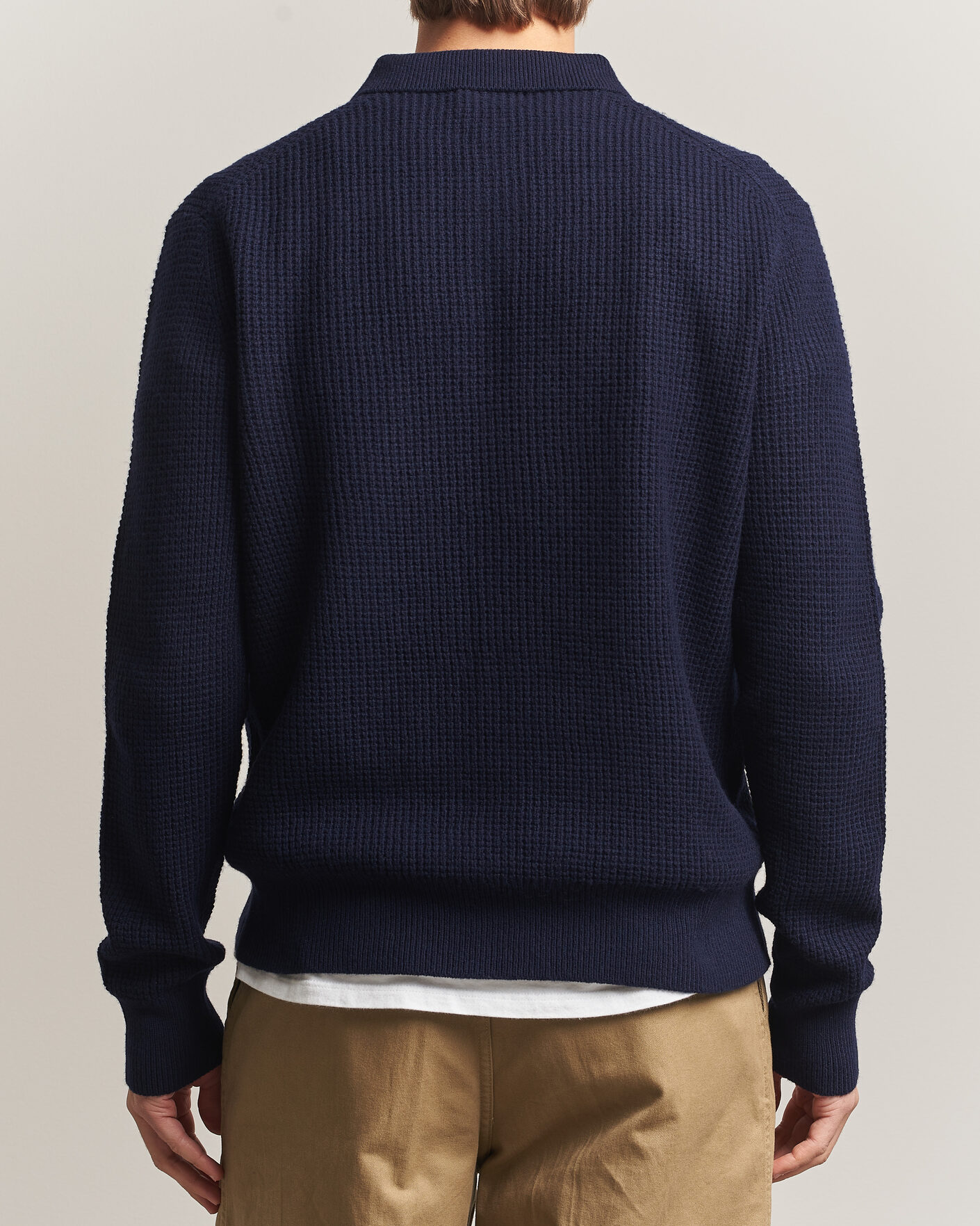 Herre | Trøjer | Polo Ralph Lauren | Wool/Cotton Knitted Polo Hunter Navy