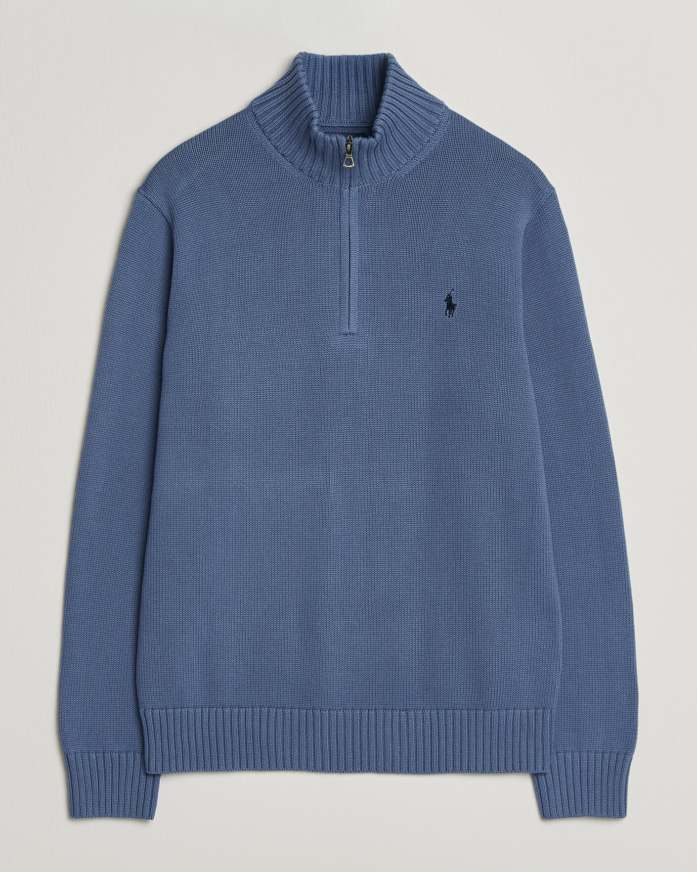 Herre | Trøjer | Polo Ralph Lauren | Cotton Half Zip Carson Blue
