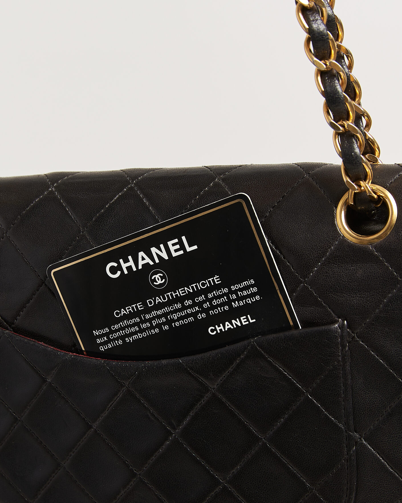 Herre | Pre-Owned & Vintage Bags | Louis Vuitton Pre-Owned | Chanel Pre-Owned Classic Medium Double Flap Bag Lambskin Black