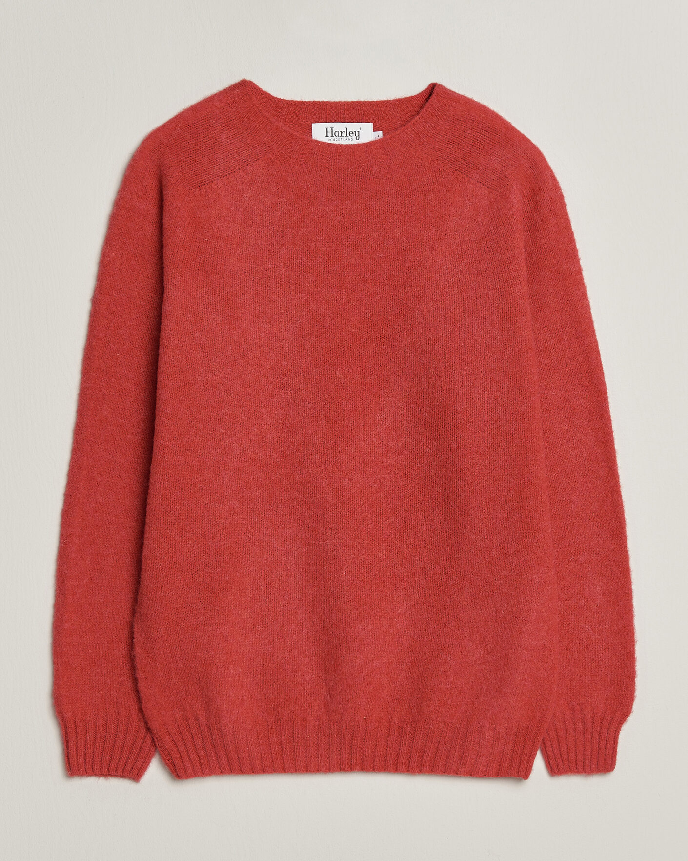 Herre | Trøjer | Harley Of Scotland | Brushed Supersoft Lambswool Crewneck Damask