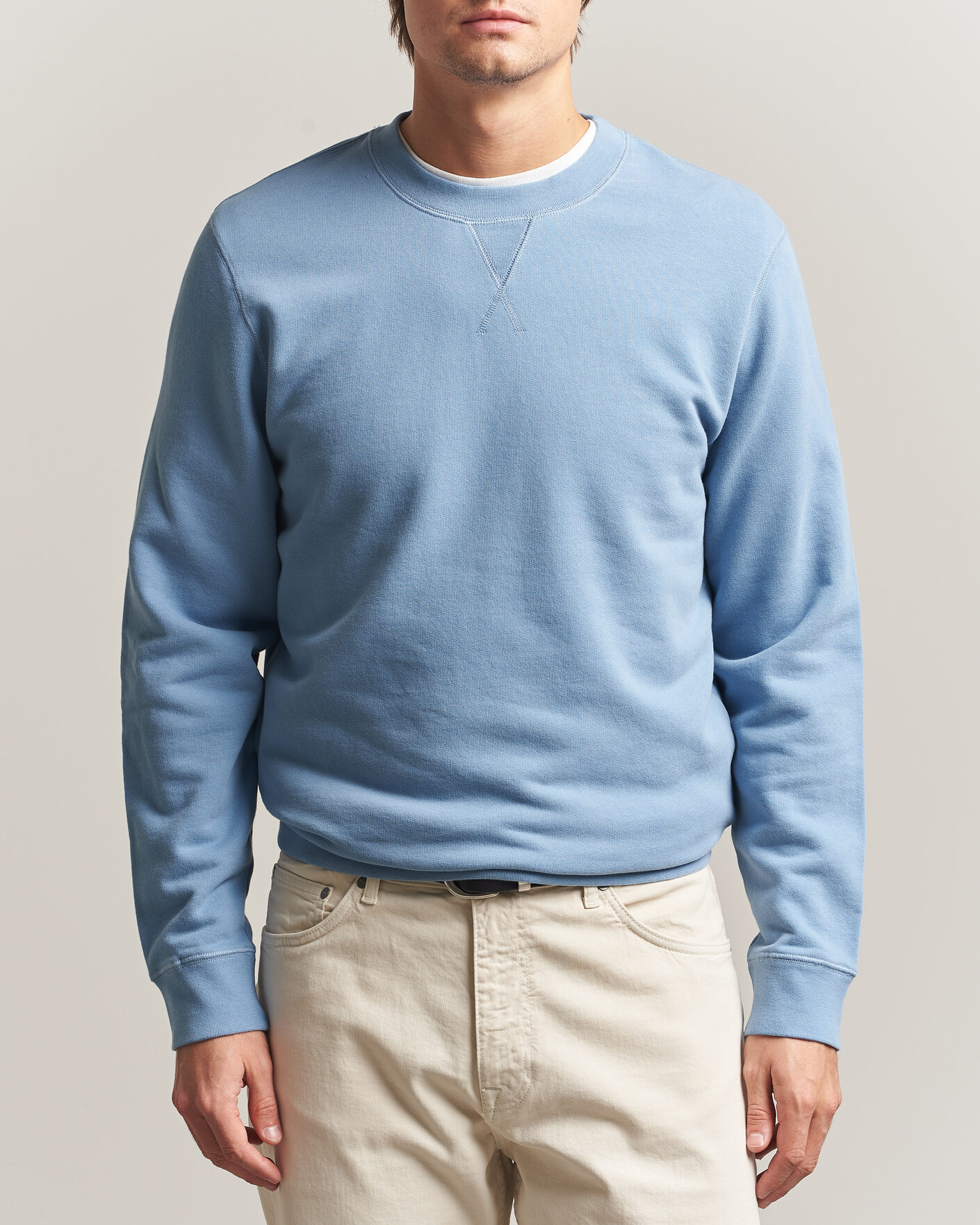Herre | Trøjer | Sunspel | Loopback Sweatshirt Studio Blue