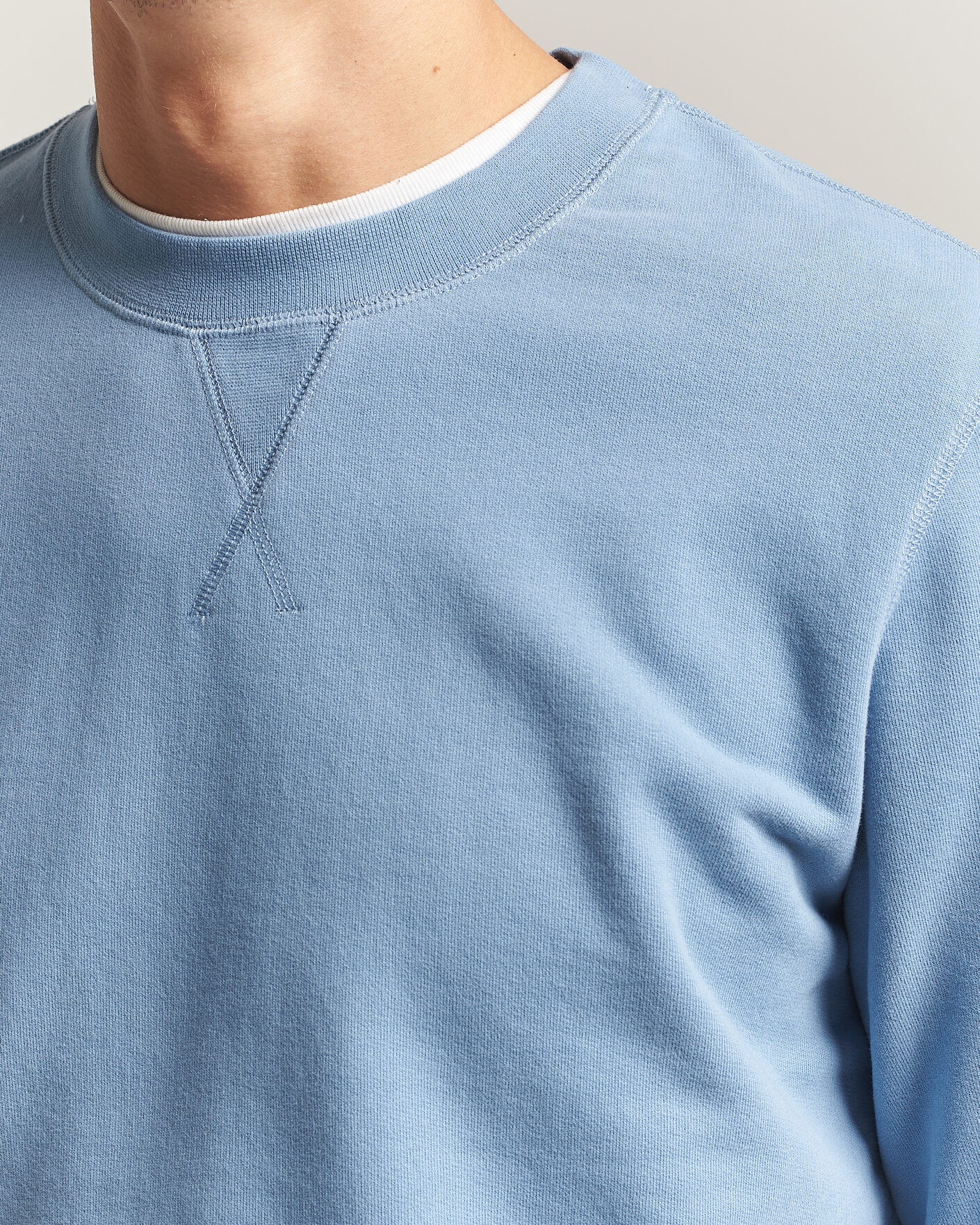 Herre | Trøjer | Sunspel | Loopback Sweatshirt Studio Blue
