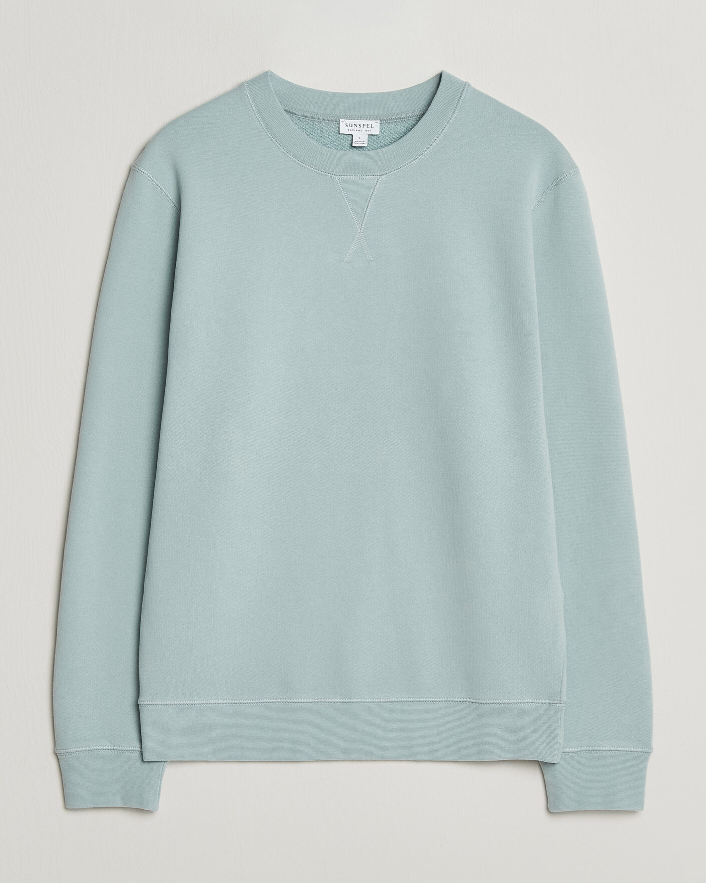 Herre | Trøjer | Sunspel | Loopback Sweatshirt Light Green