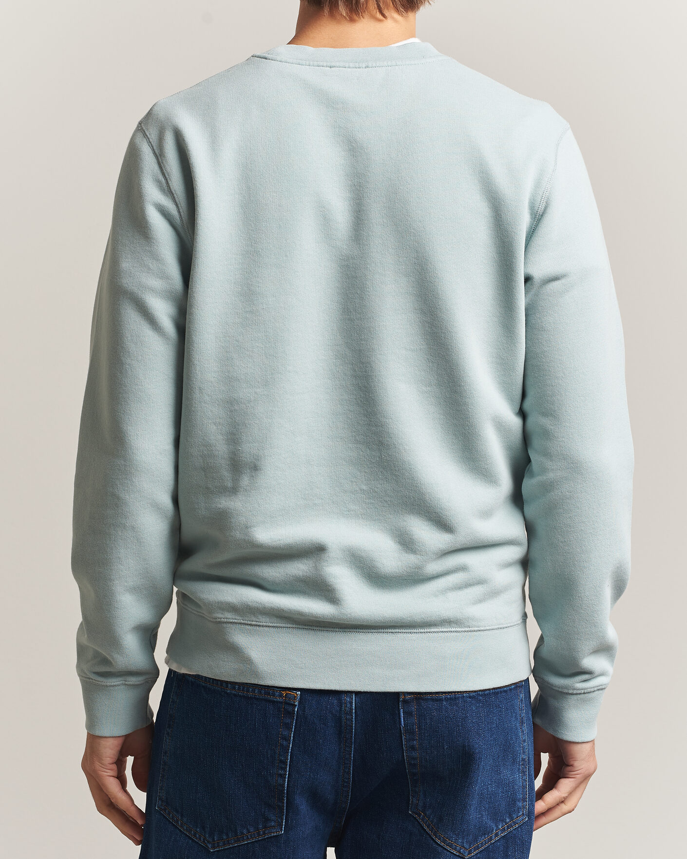 Herre | Trøjer | Sunspel | Loopback Sweatshirt Light Green