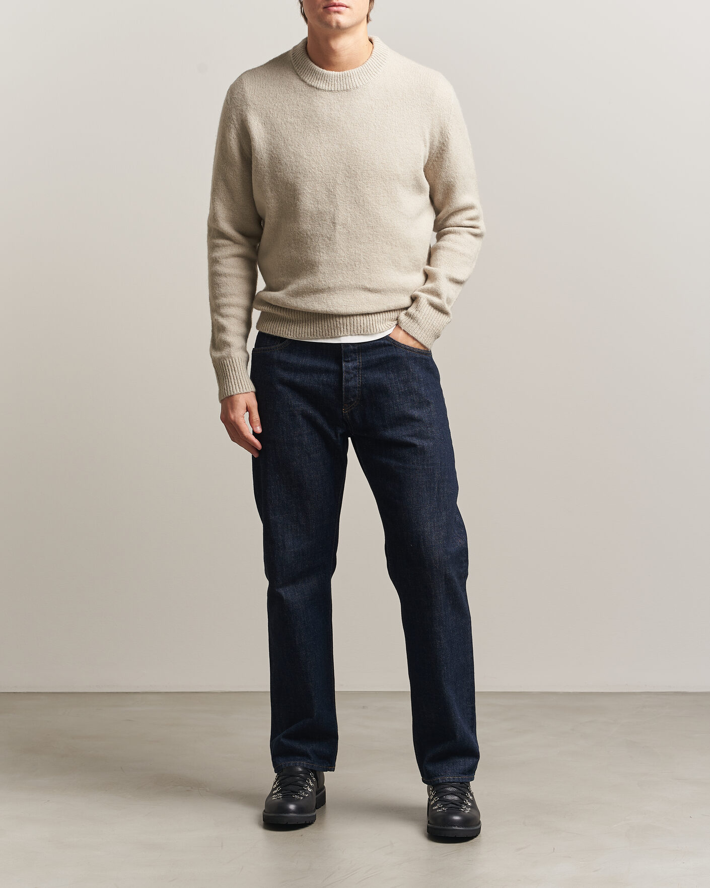 Herre | Trøjer | Sunflower | Moon Alpaca Sweater Pebble