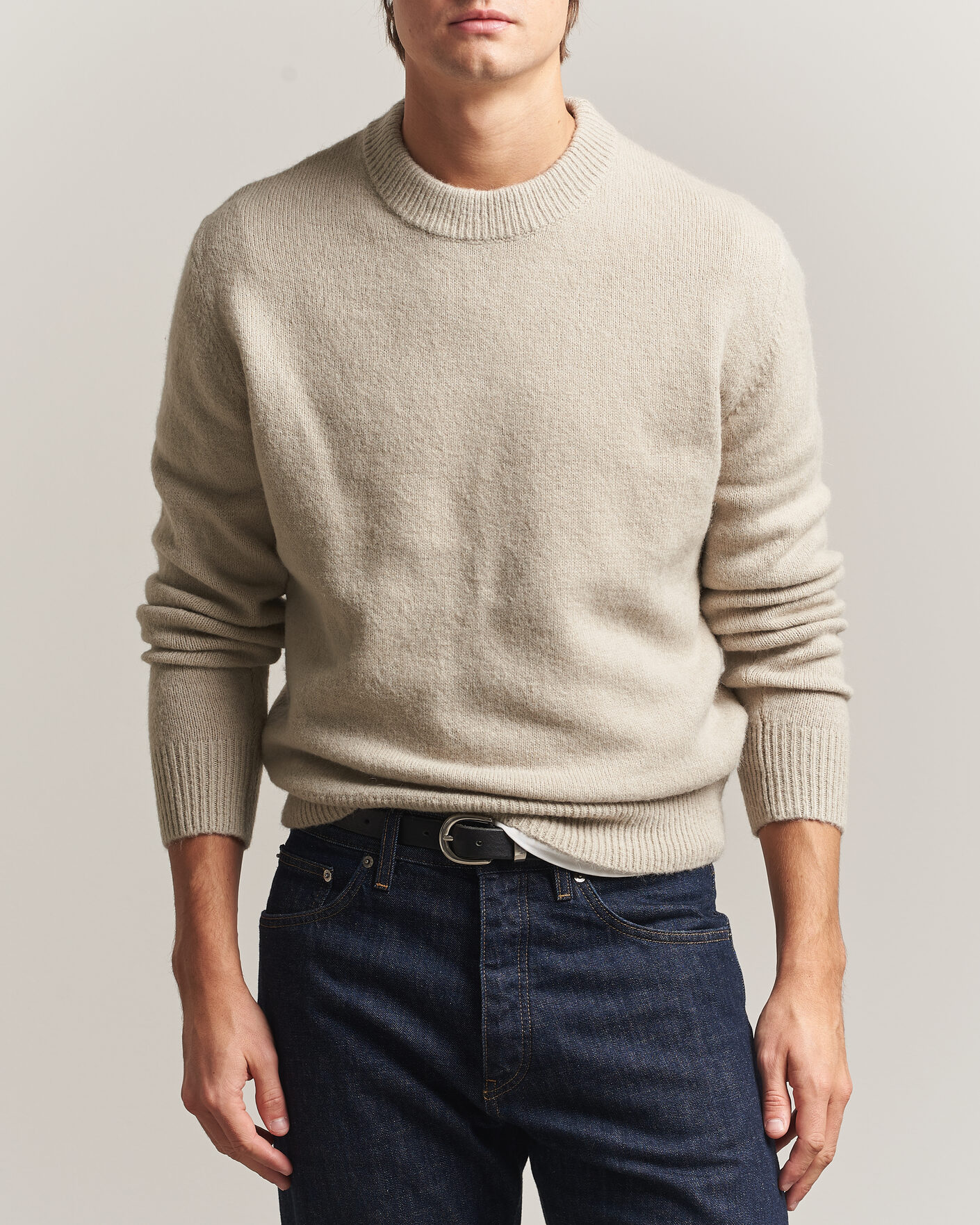 Herre | Trøjer | Sunflower | Moon Alpaca Sweater Pebble