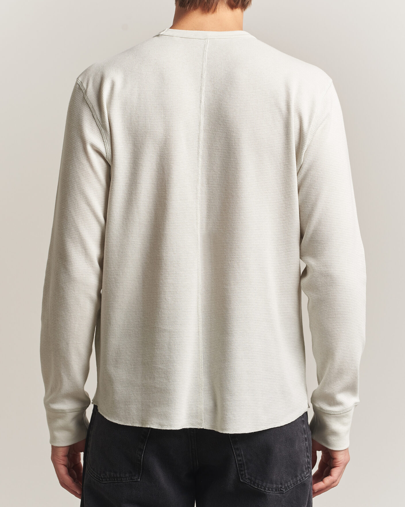 Herre | T-Shirts | Sunflower | Wool Waffle Long Sleeve T-Shirt Kit White