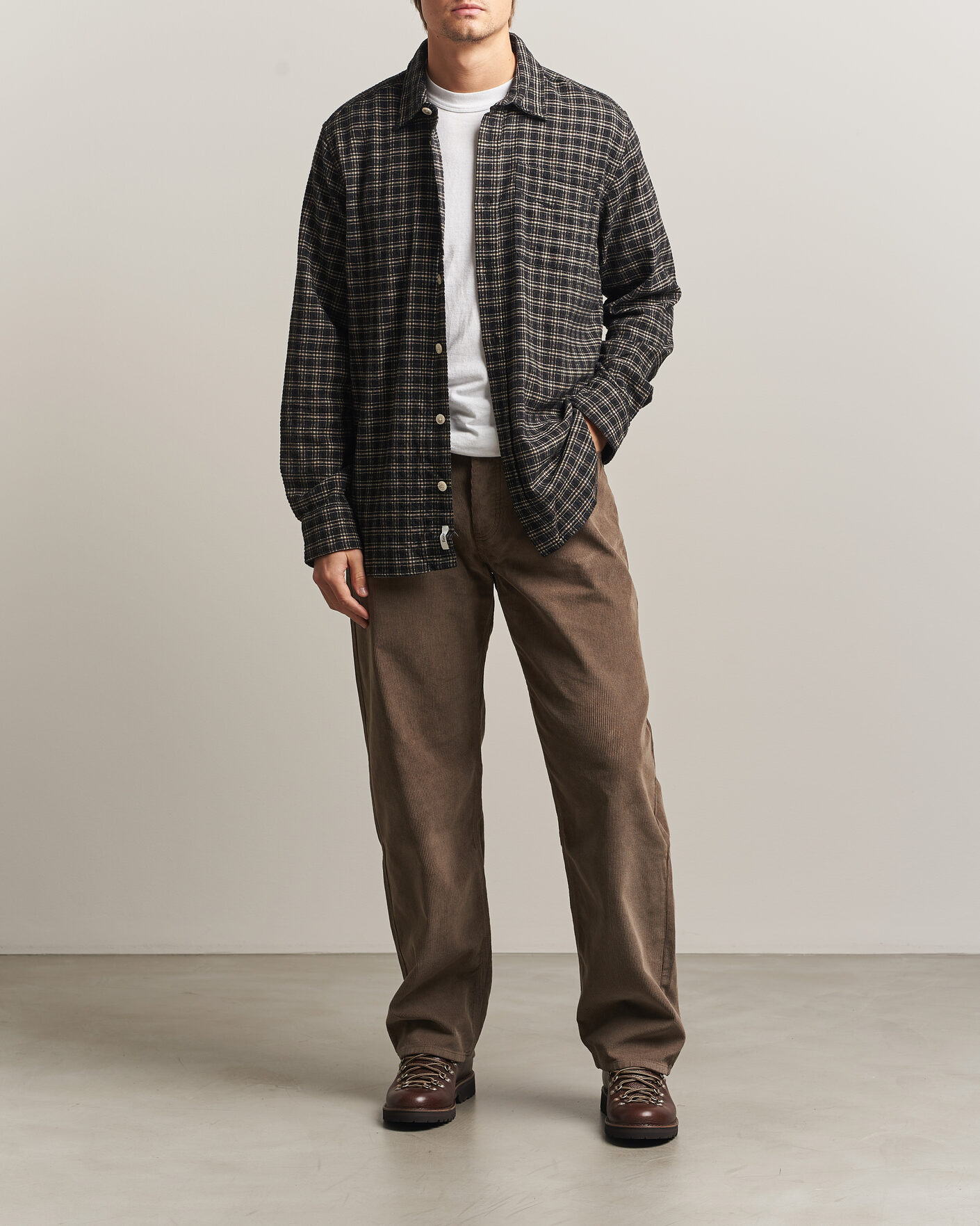 Herre | Bukser | Forét | Moor Relaxed Fit Corduroy Pants Faded Wood