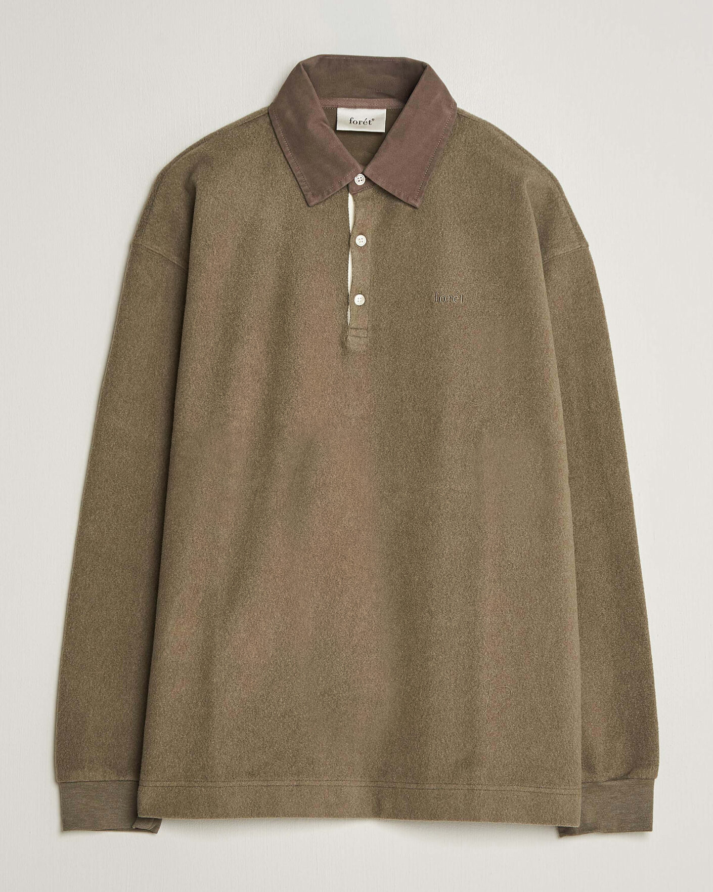 Herre | Trøjer | Forét | Herb Brushed Rugby Washed Brown