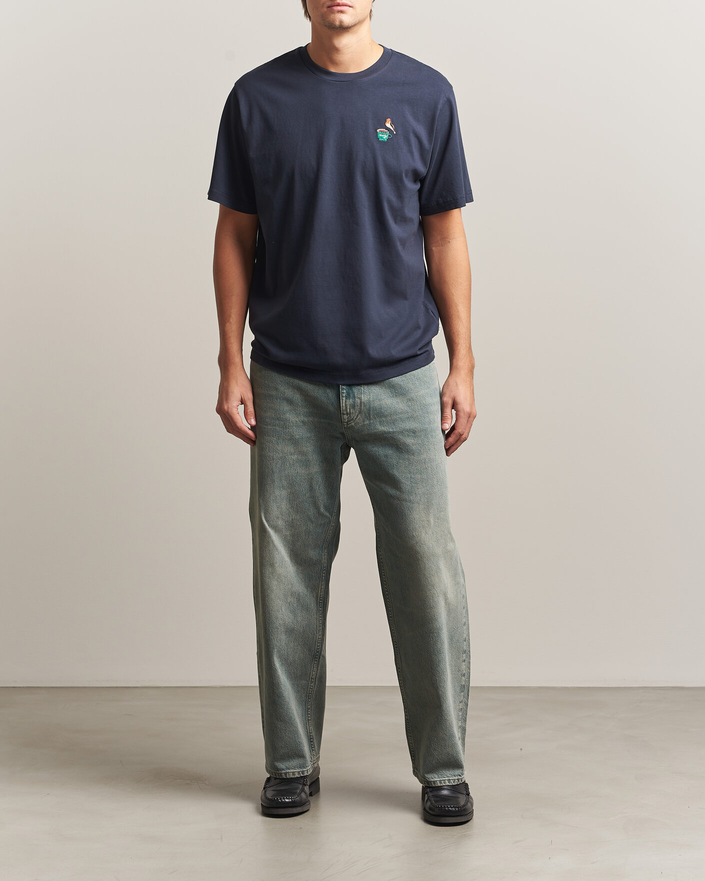 Herre | T-Shirts | Forét | Rest T-Shirt Navy