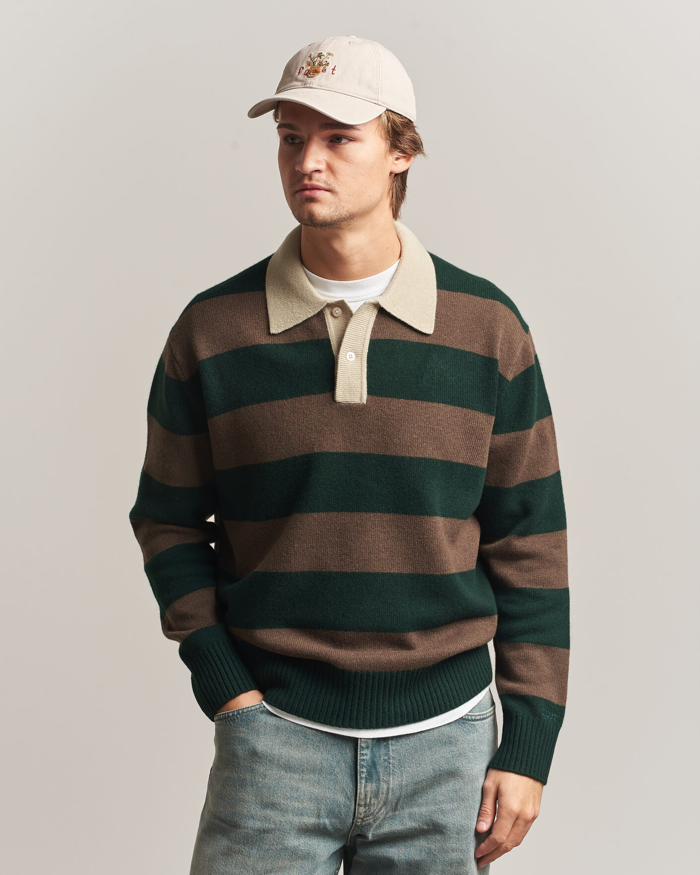 Herre | Hatte & kasketter | Forét | Vase Washed Cap Khaki