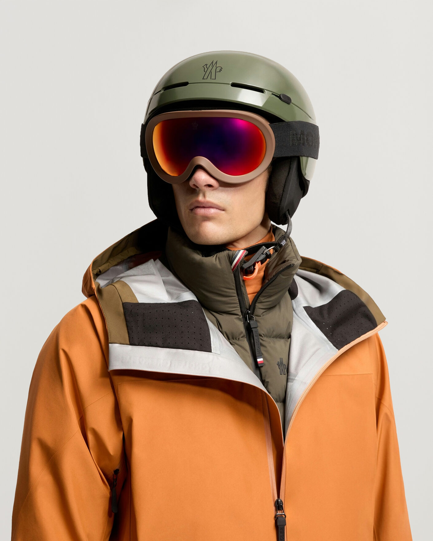 Herre | Solbriller | Moncler Lunettes | Snowray Ski Googles Matte Dark Brown