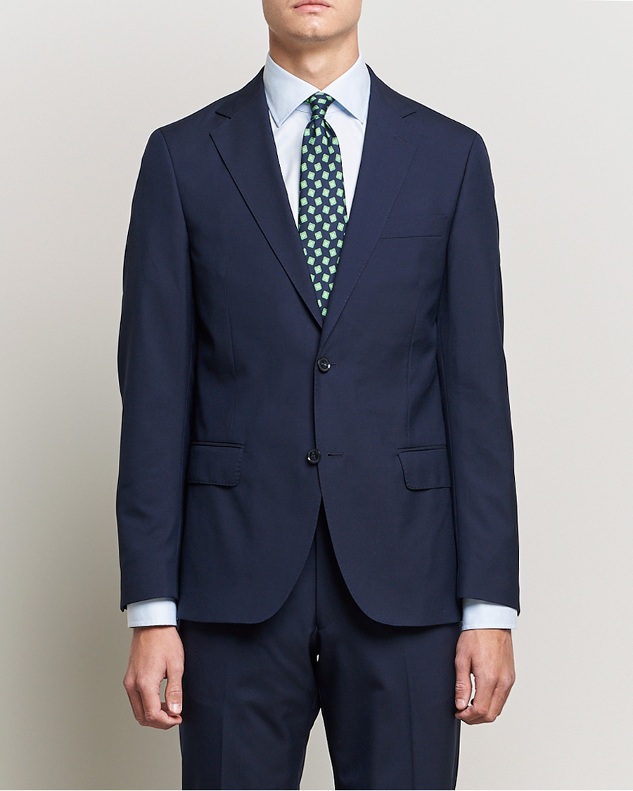 Herre | Oscar Jacobson | Oscar Jacobson | Edmund Suit Super 120's Wool Navy