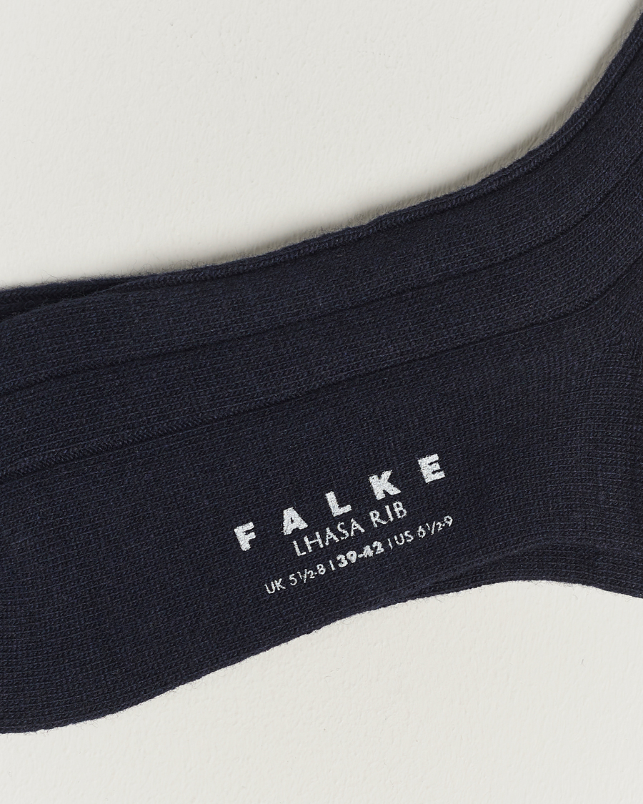 Herre |  | Falke | 3-Pack Lhasa Cashmere Socks Dark Navy