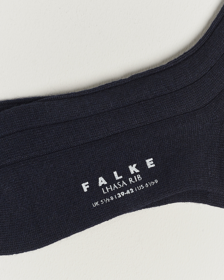 Herre | Undertøj | Falke | 3-Pack Lhasa Cashmere Socks Dark Navy