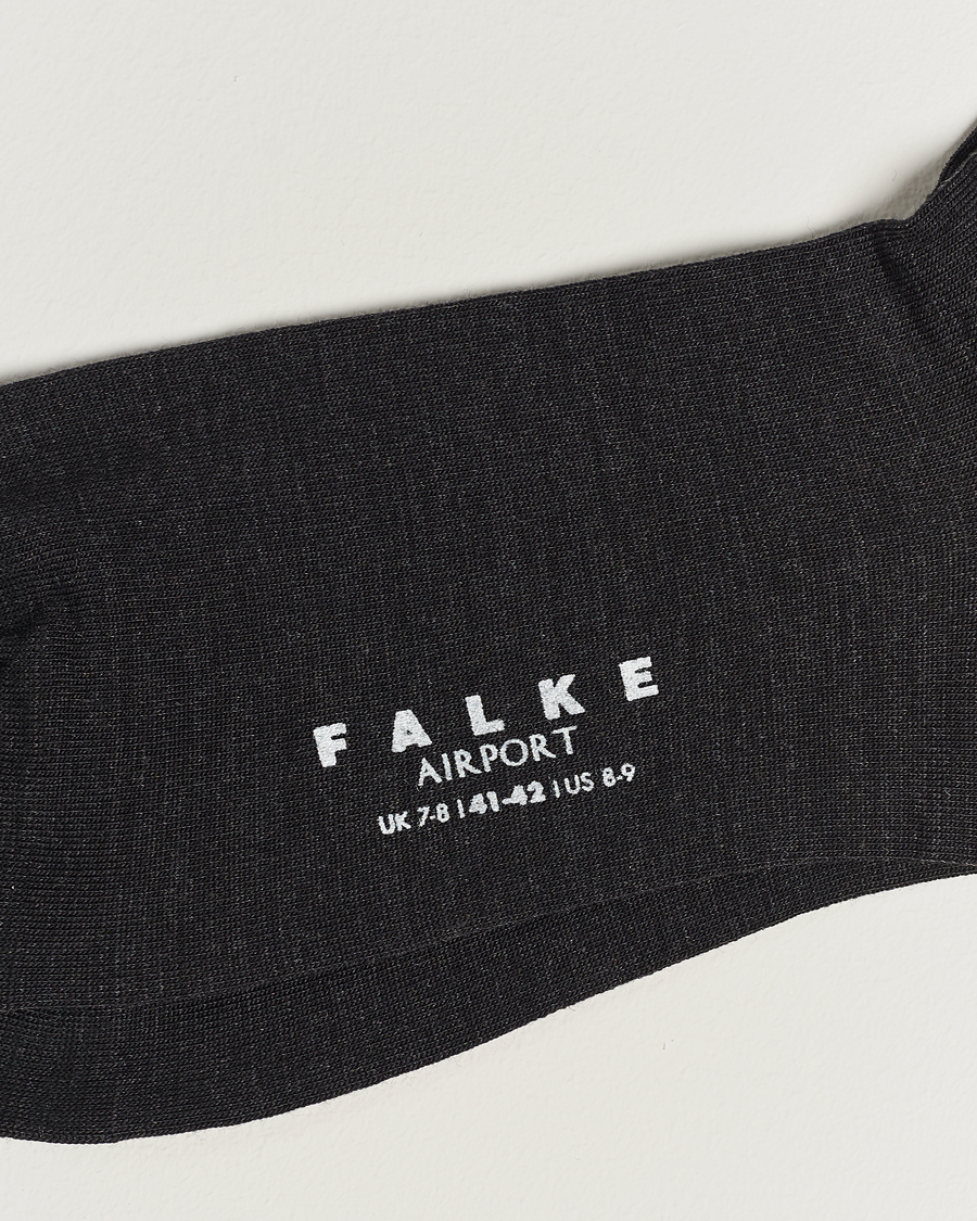 Herre | Falke | Falke | 5-Pack Airport Socks Anthracite Melange