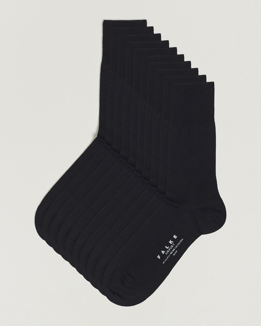 Herre | Undertøj | Falke | 10-Pack Airport Socks Black