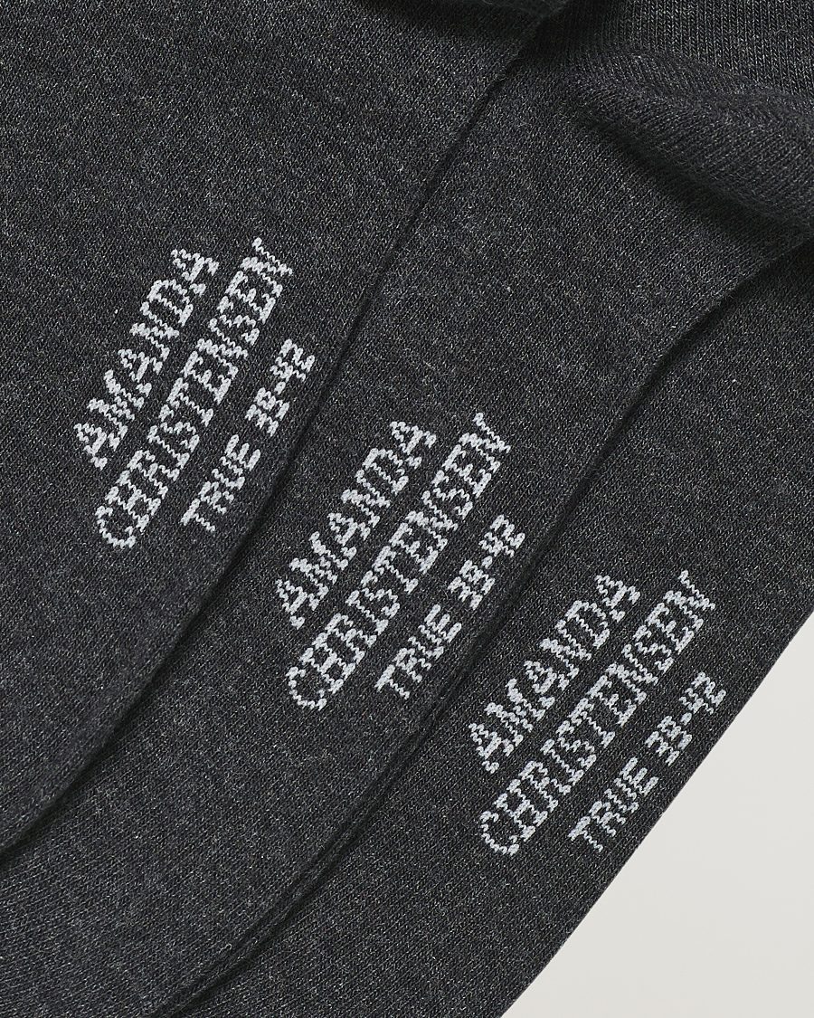 Herre | Undertøj | Amanda Christensen | 6-Pack True Cotton Socks Antrachite Melange