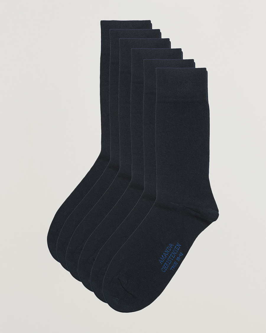 Herre | Undertøj | Amanda Christensen | 6-Pack True Cotton Socks Dark Navy