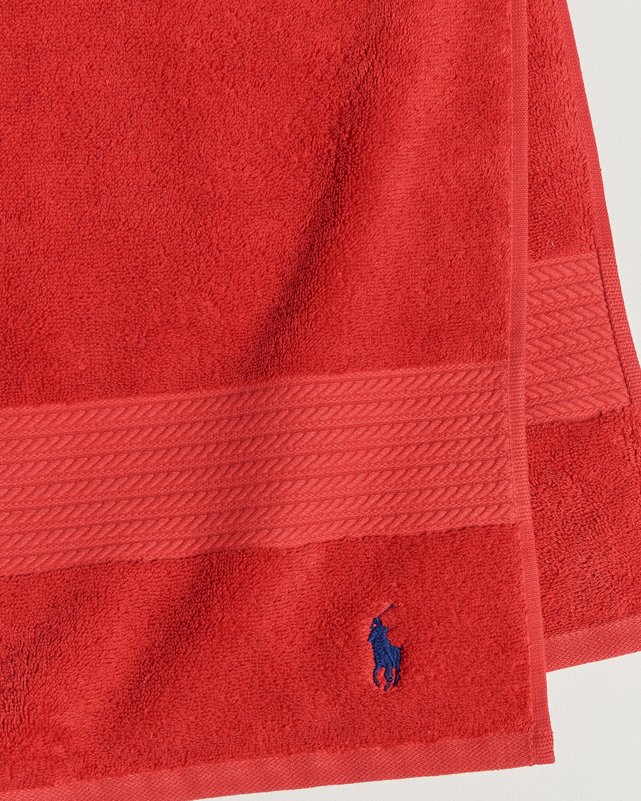 Herre | Tekstiler | Ralph Lauren Home | Polo Player 2-Pack Towels Red Rose