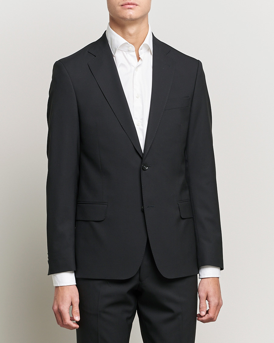 Herre | Oscar Jacobson | Oscar Jacobson | Edmund Wool Suit Black