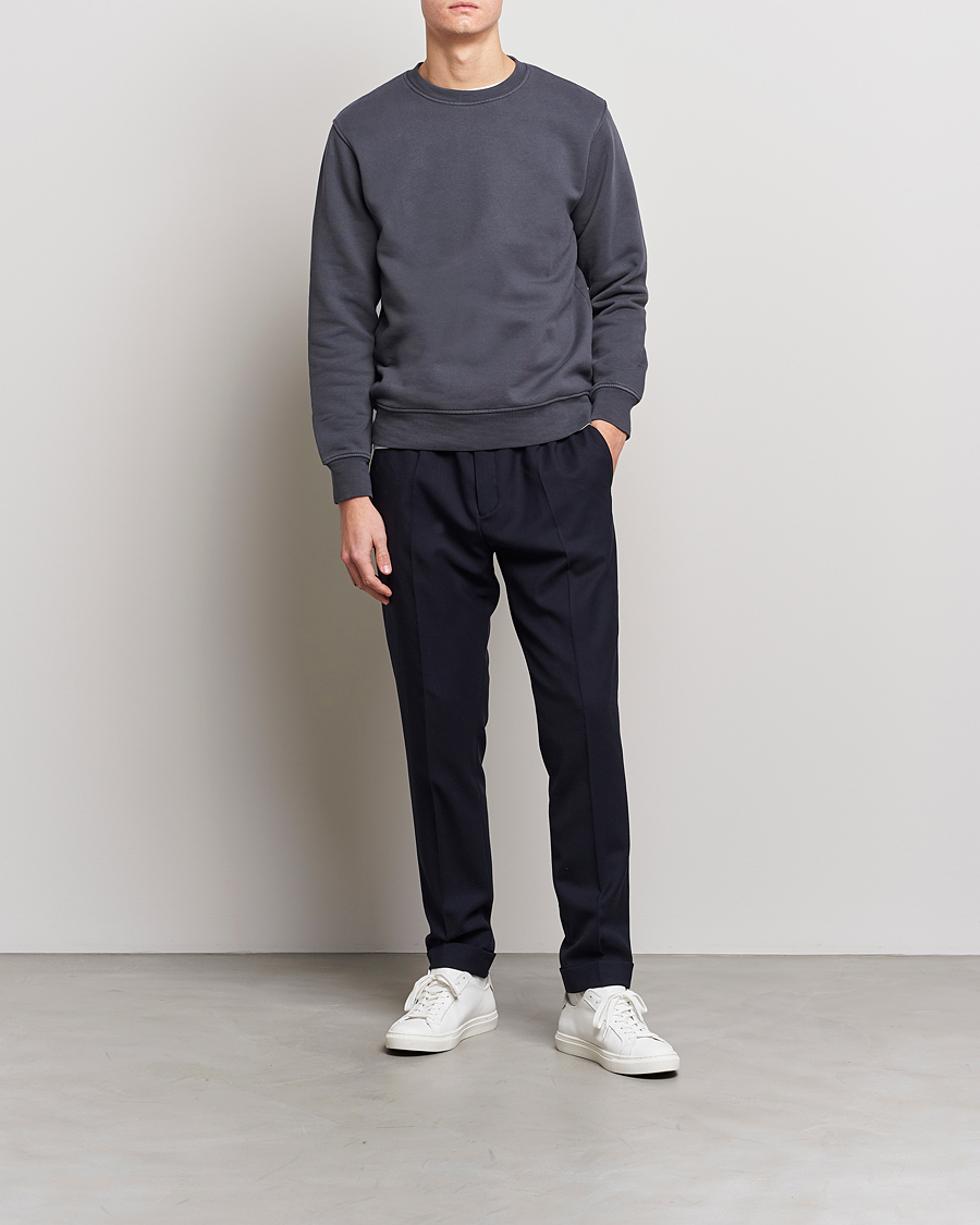 Herre | Trøjer | Colorful Standard | 2-Pack Classic Organic Crew Neck Sweat Lava Grey/Optical White
