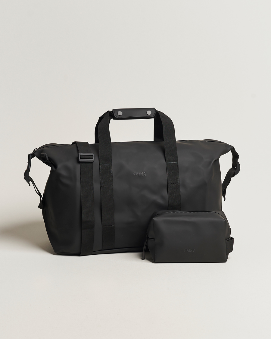 Herre | Tasker | RAINS | Hilo Weekendbag & Washbag Black