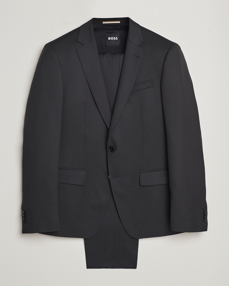 Herre | Jakkesæt | BOSS BLACK | Huge Wool Suit Black