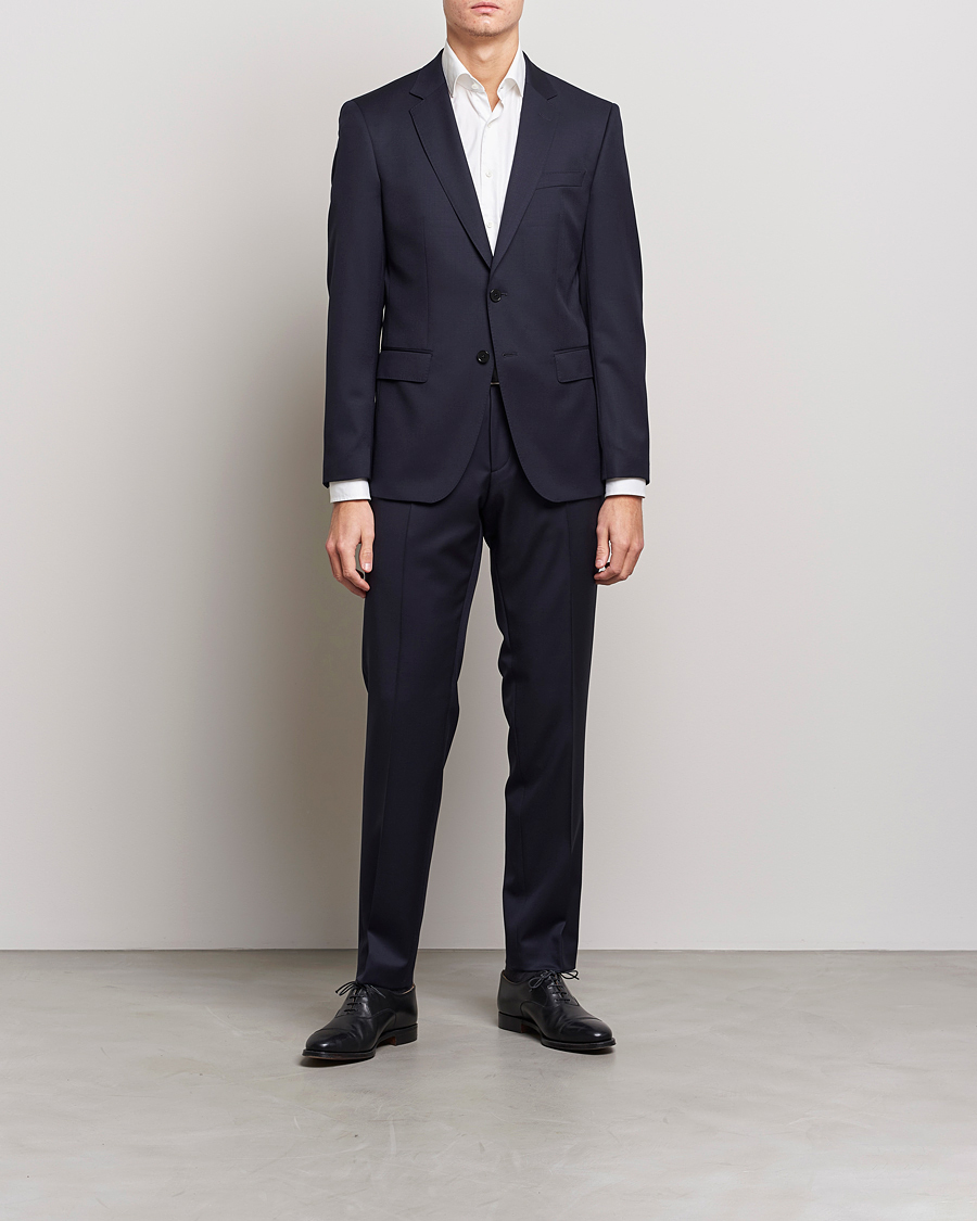 Herre | Jakkesæt | BOSS BLACK | Huge Wool Suit Dark Blue