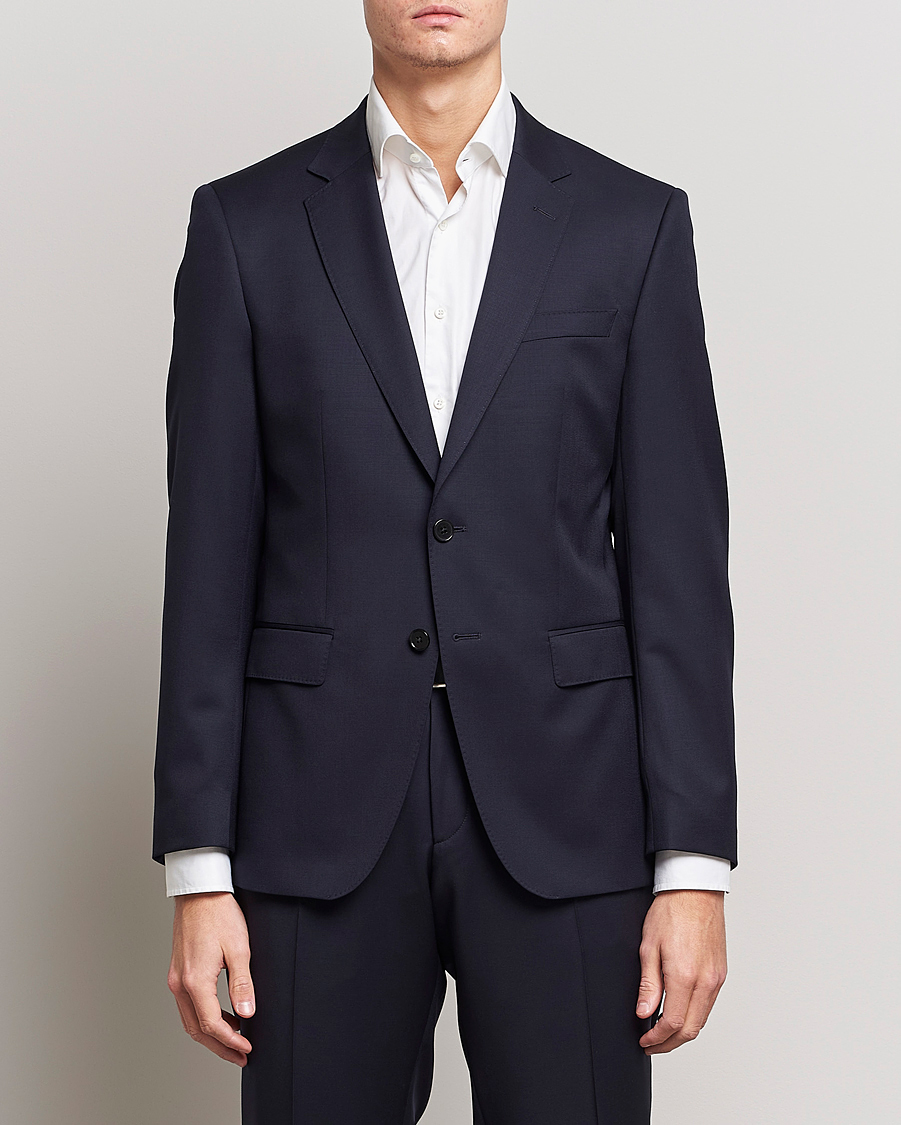 Herre | Jakkesæt | BOSS BLACK | Huge Wool Suit Dark Blue