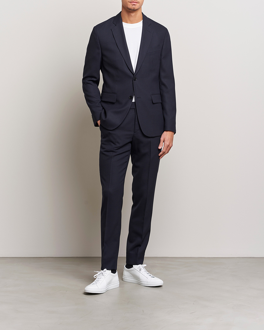 Herr |  | J.Lindeberg | Hopper Active Hopsack Suit Navy