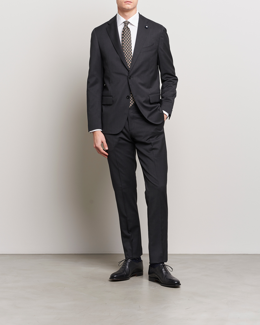 Herre | Italian Department | Lardini | Wool Suit Grey