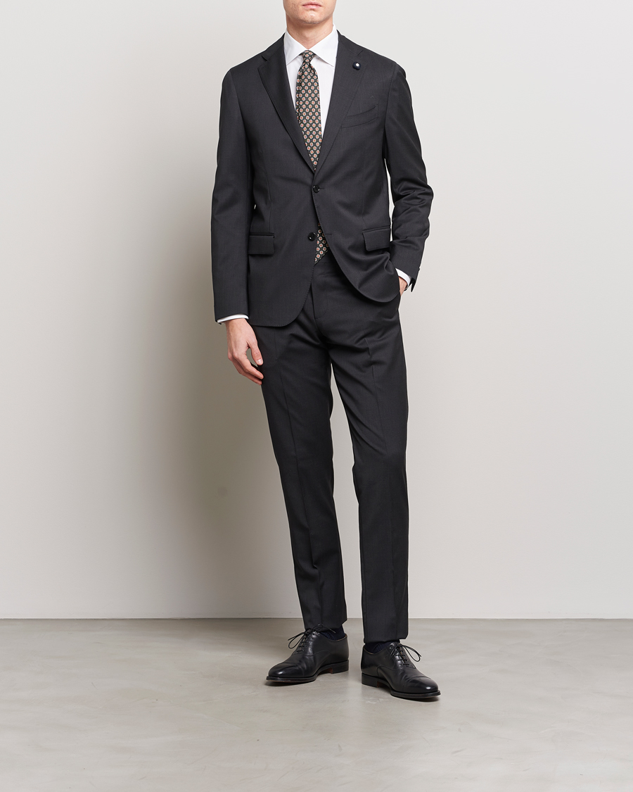 Herre | Jakkesæt | Lardini | Wool Suit Grey