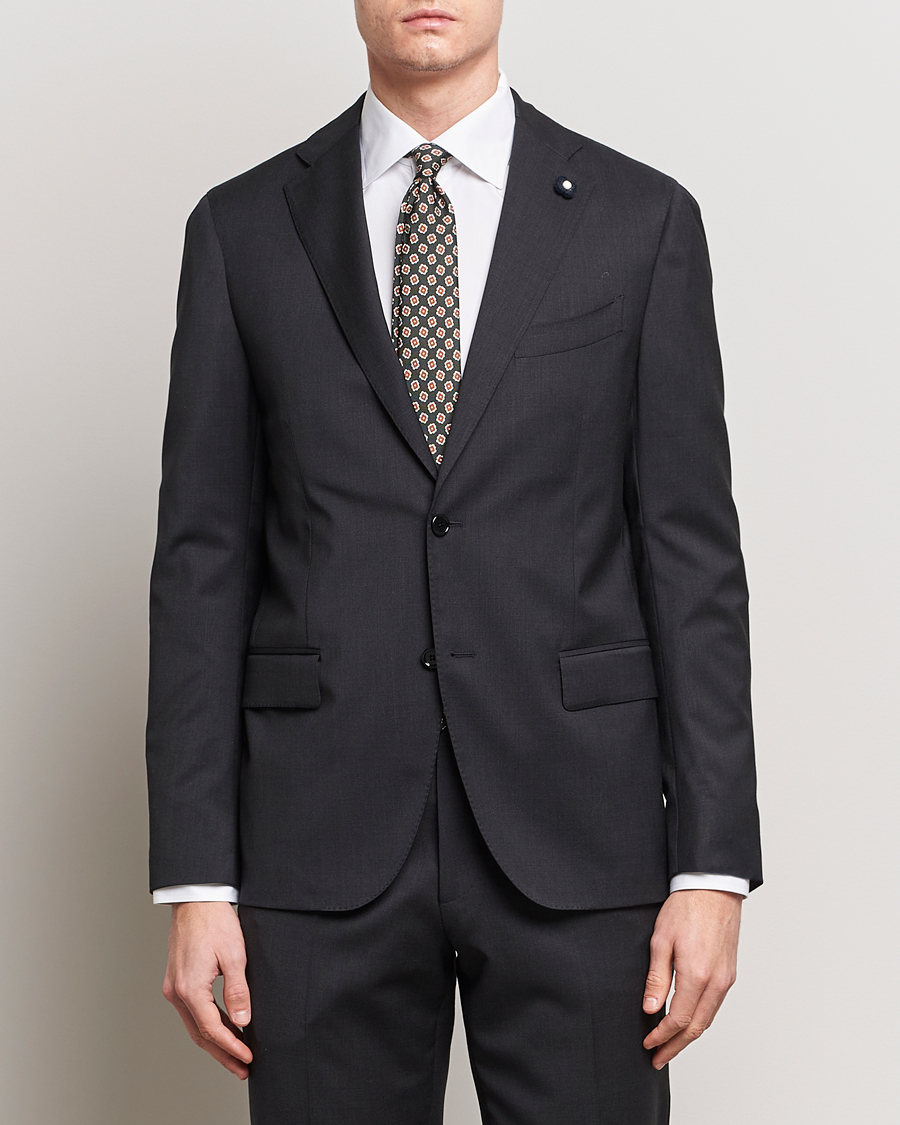 Herre | Italian Department | Lardini | Wool Suit Grey