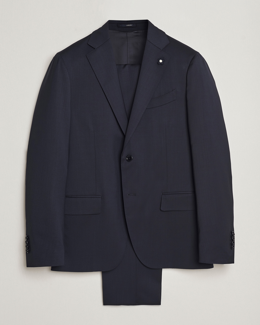 Herre | Jakkesæt | Lardini | Wool Suit Navy