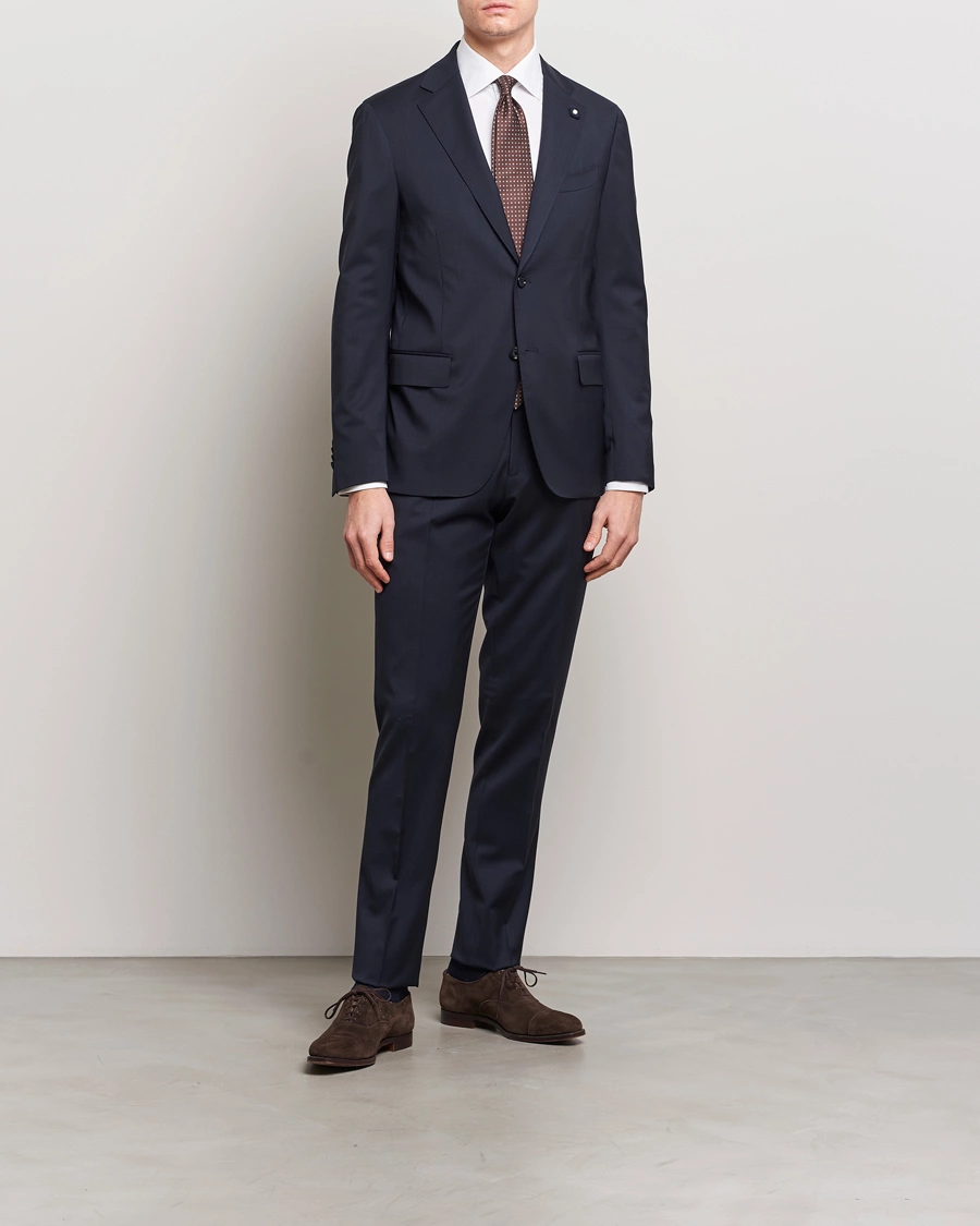 Herre | Formal Wear | Lardini | Wool Suit Navy