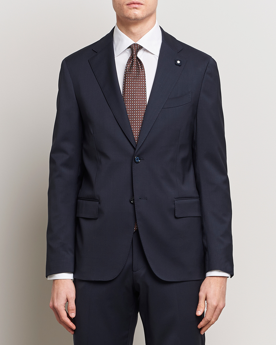 Herre | Dresser | Lardini | Wool Suit Navy