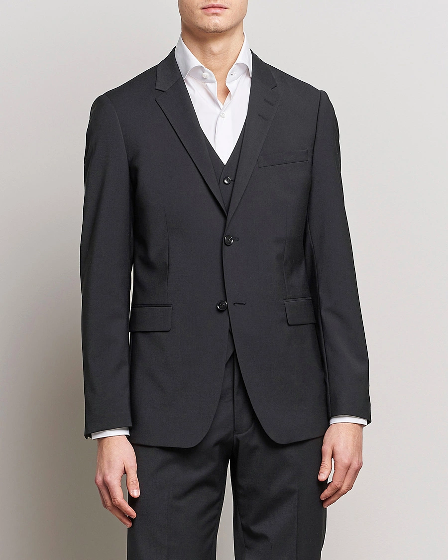 Herre | Tøj | Tiger of Sweden | Jerretts Wool Travel Suit Black