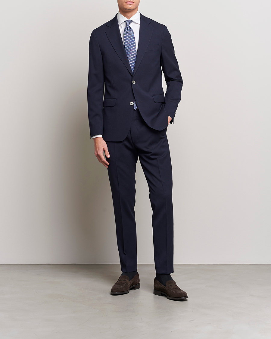 Men | Suits | Oscar Jacobson | Ego Wool Suit Blue