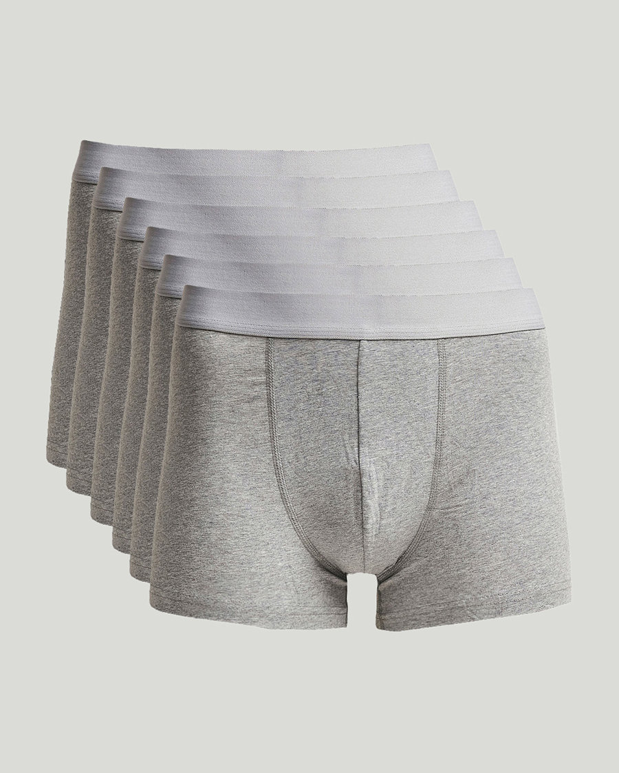 Herre | Undertøj | Bread & Boxers | 6-Pack Boxer Brief Grey Melange