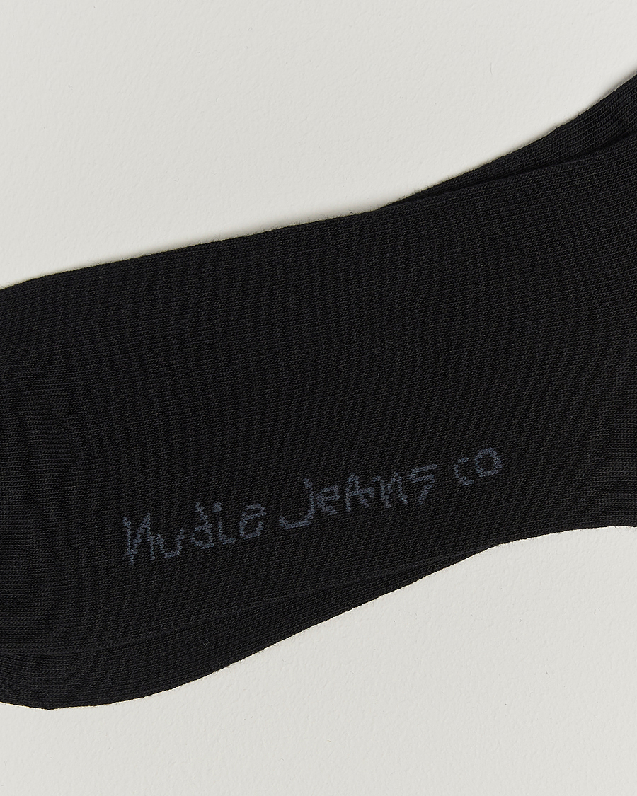 Herre | Undertøj | Nudie Jeans | 3-pack Amundsson Tennis Socks Black/White