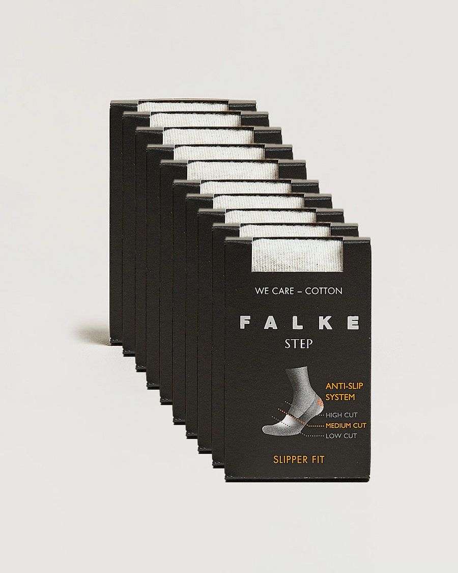 Herre | Undertøj | Falke | 10-pack Step In Box Loafer Socks White