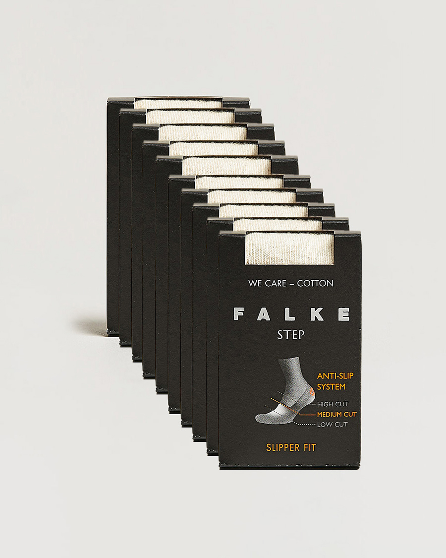 Herre | Undertøj | Falke | 10-pack Step In Box Loafer Socks Nature
