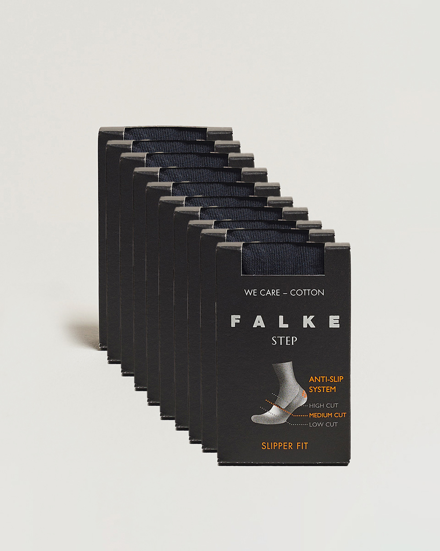 Herre | Undertøj | Falke | 10-pack Step In Box Loafer Socks Navy