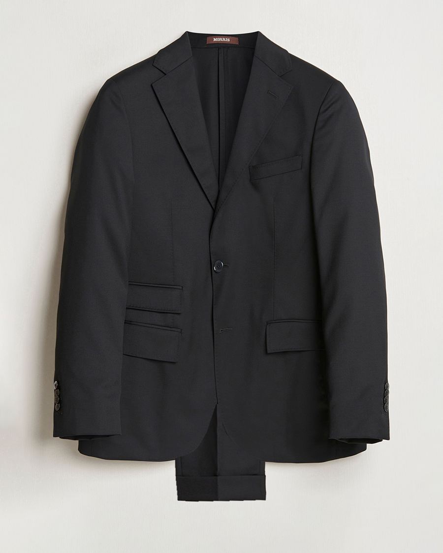Herre | Jakkesæt | Morris | Heritage Prestige Wool Suit Black