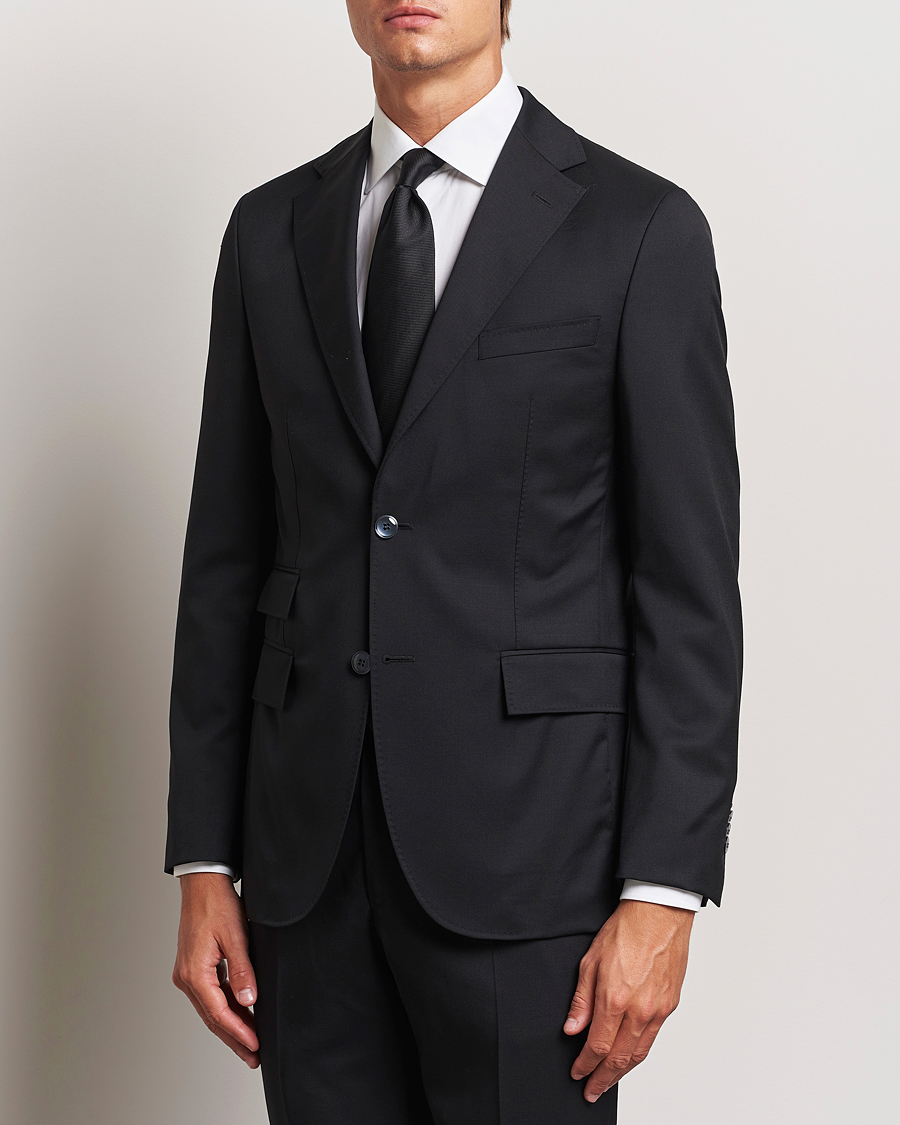 Herre | Jakkesæt | Morris Heritage | Prestige Wool Suit Black