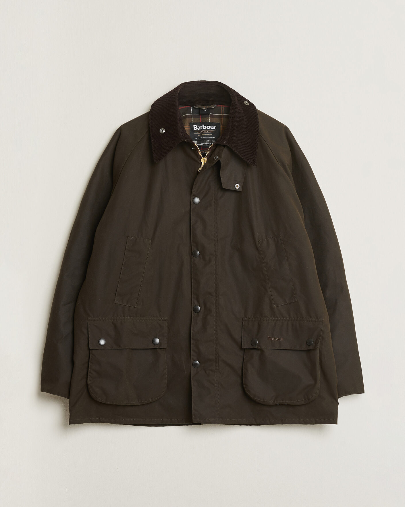 Herre | Pre-owned Jakker | Pre-owned | Barbour Lifestyle Classic Bedale Jacket Olive UK46 - EU56