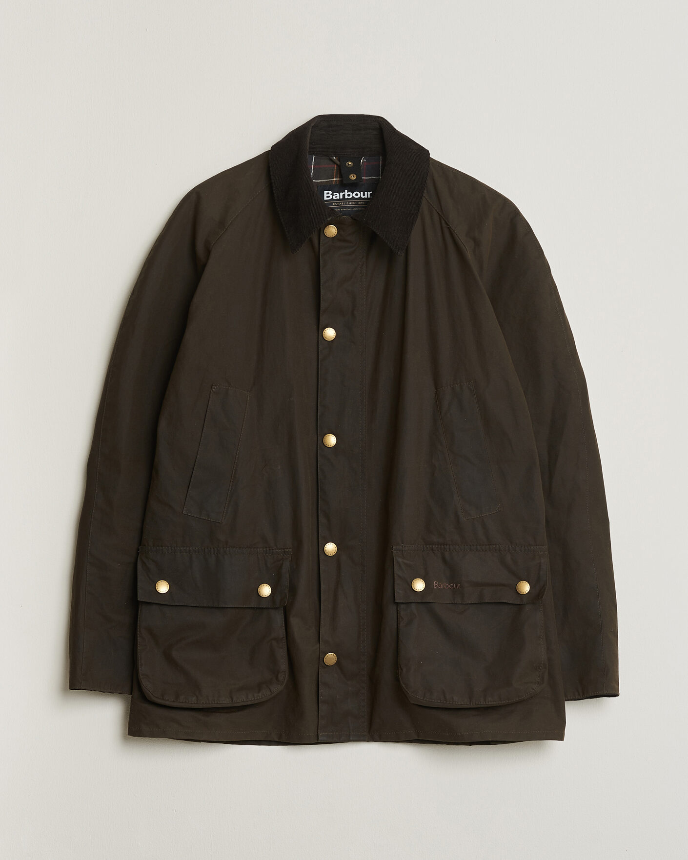 Herre | Pre-owned Jakker | Pre-owned | Barbour Lifestyle Ashby Wax Jacket Olive L