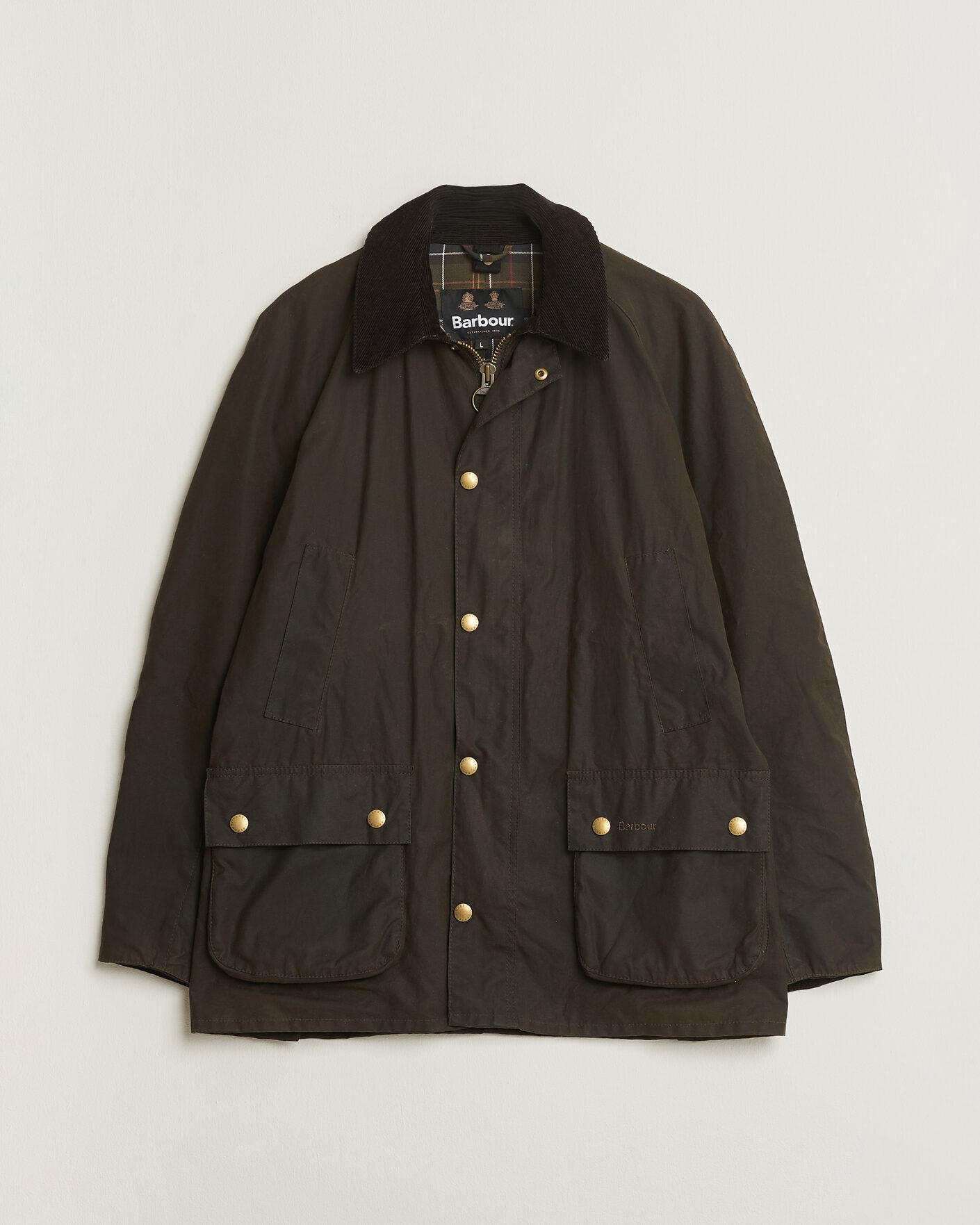 Herre | Pre-owned Jakker | Pre-owned | Barbour Lifestyle Ashby Wax Jacket Olive L